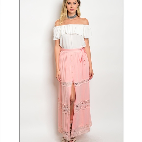 Fresh Fashion Boutique Dresses & Skirts - Crochet Maxi Skirt